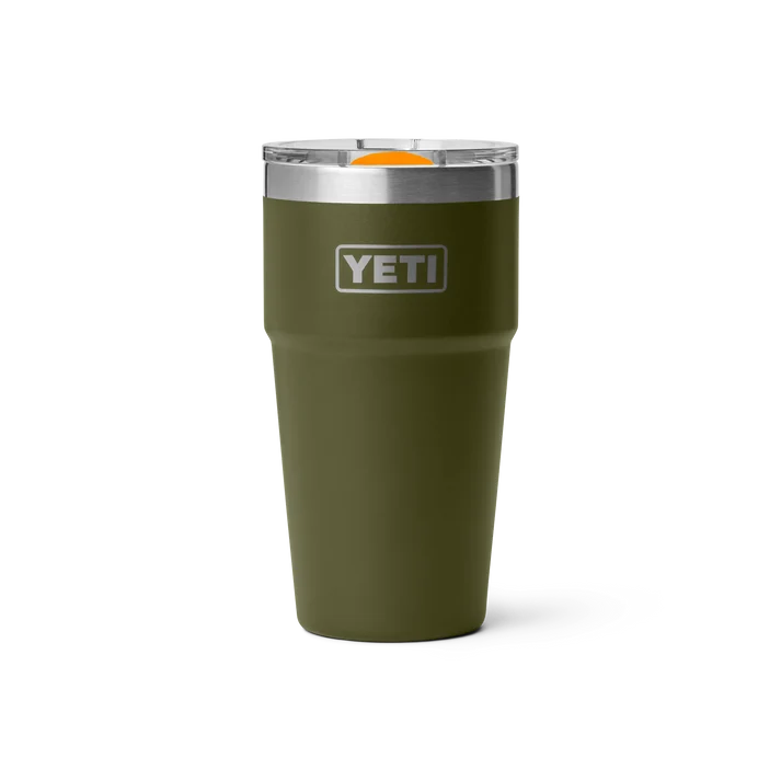 YETI Rambler 20oz (591ml) Stackable Coffee Cup - Olive/King Crab Orange