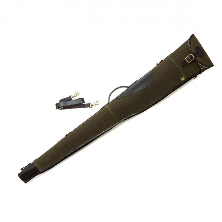 Chatham Waxed Canvas Gun Slip - Green/Dark Brown