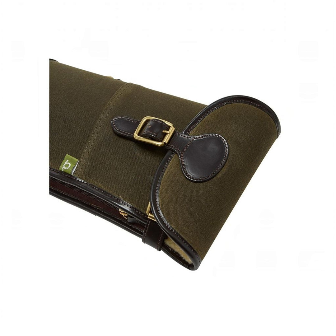 Chatham Waxed Canvas Gun Slip - Green/Dark Brown