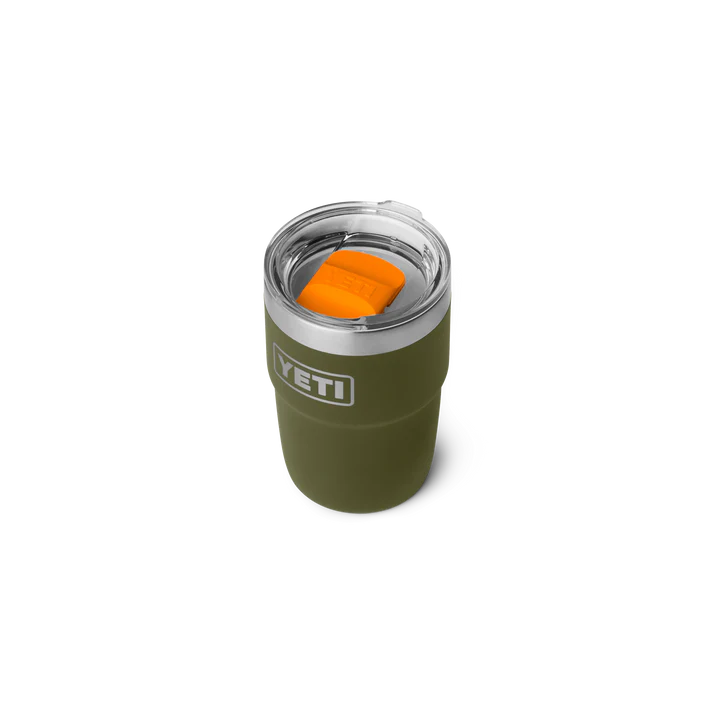 YETI Rambler 8oz (236ml) Stackable Coffee Cup - Olive/King Crab Orange