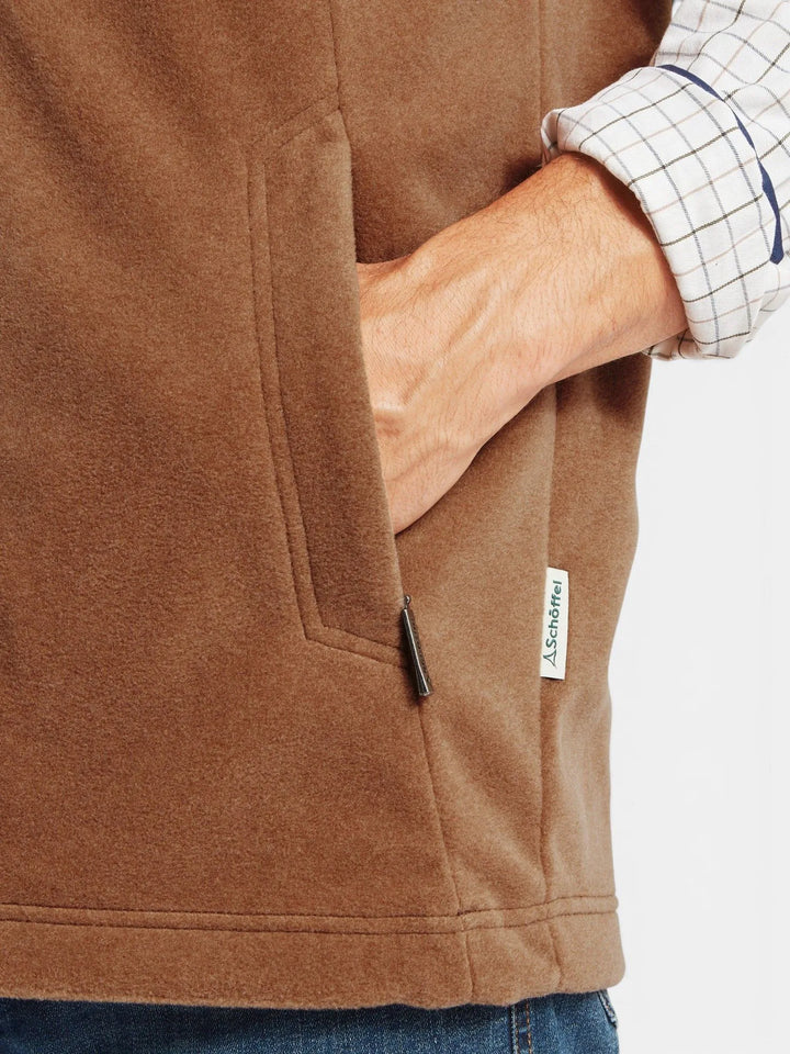 Schoffel Oakham Fleece Gilet Toffee