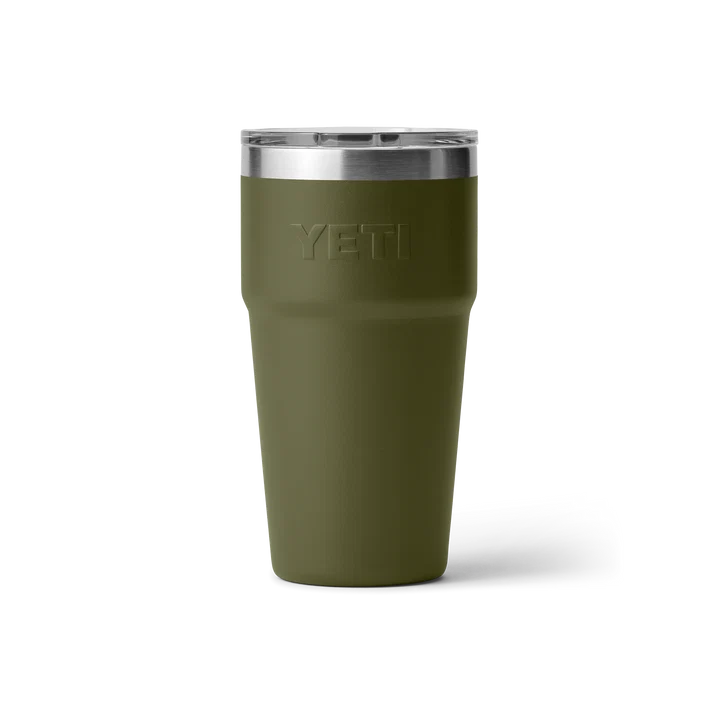 YETI Rambler 20oz (591ml) Stackable Coffee Cup - Olive/King Crab Orange