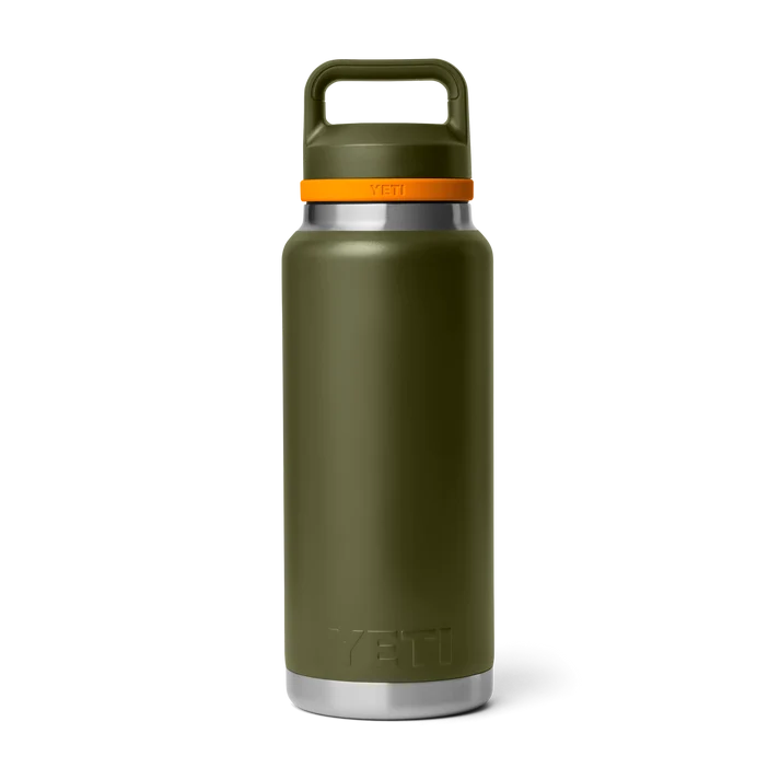 YETI Rambler 36oz (1L) Bottle - Olive/King Crab Orange