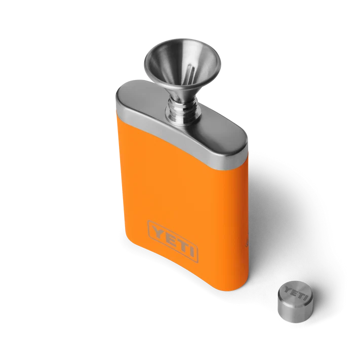 YETI Rambler Flask - Upland Bird King Crab Orange