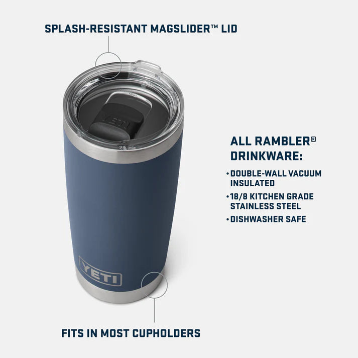 YETI Rambler 20oz (591ml) Coffee Tumbler - Upland Bird Olive