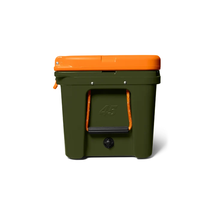 YETI Tundra 45 Cool Box - Olive/King Crab Orange