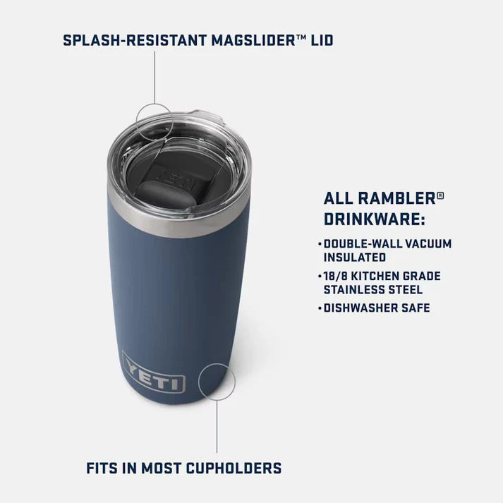 YETI Rambler 10oz (295ml) Coffee Tumbler - Olive/King Crab Orange
