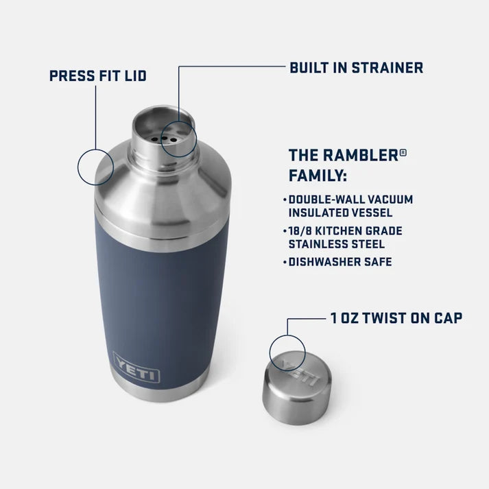 YETI 20oz (591ml) Cocktail Shaker - White