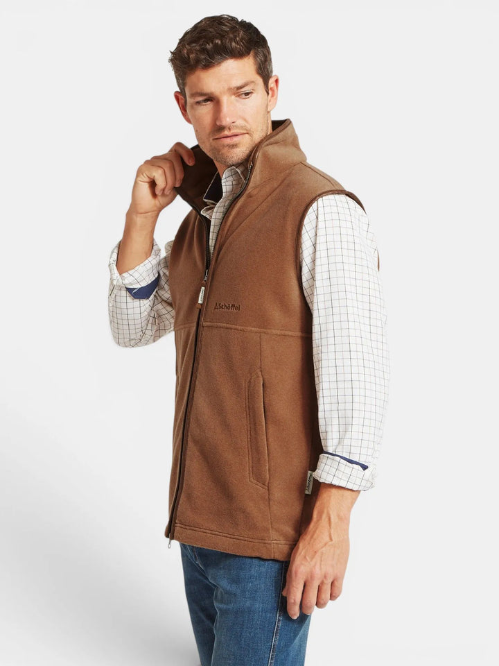 Schoffel Oakham Fleece Gilet Toffee