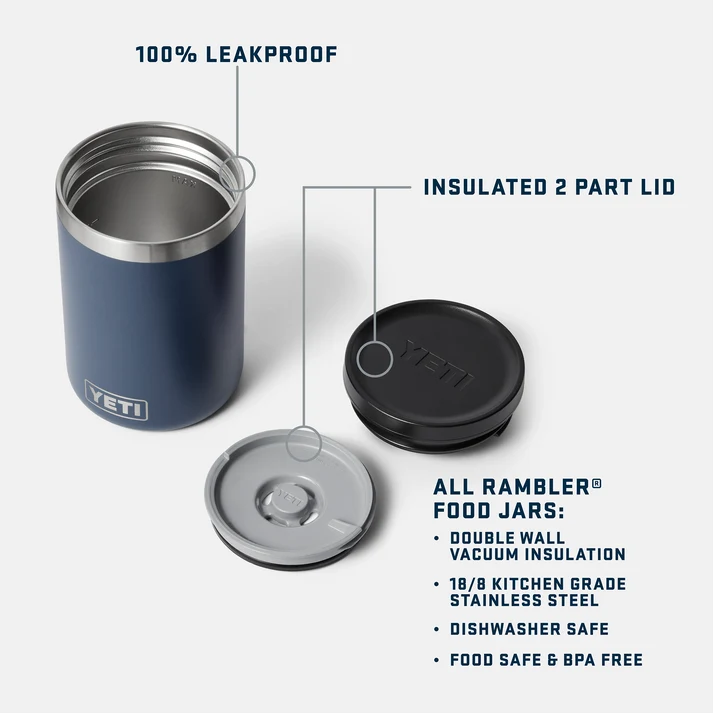 YETI Rambler 16oz (473ml) Insulated Food Jar - Black Forest Green