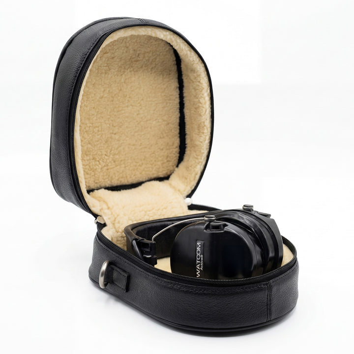SWATCOM Luxury Leather Headset Bag