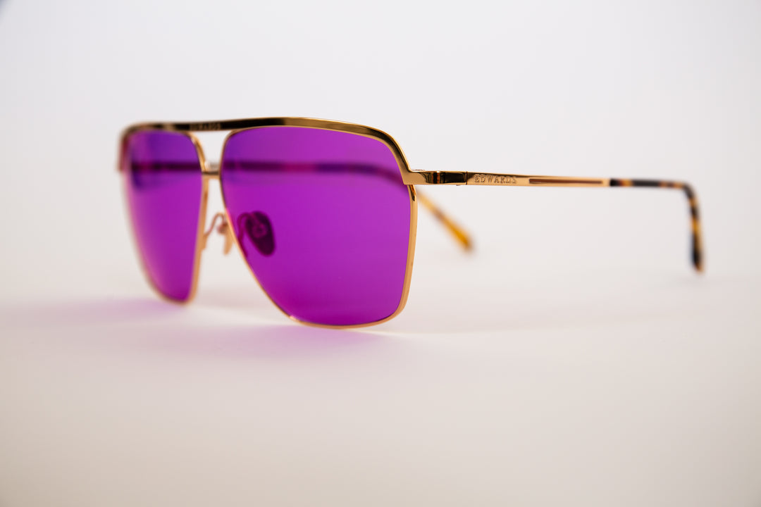 Edwards Eyewear Hiroki 2 - Gold &amp; Amethyst