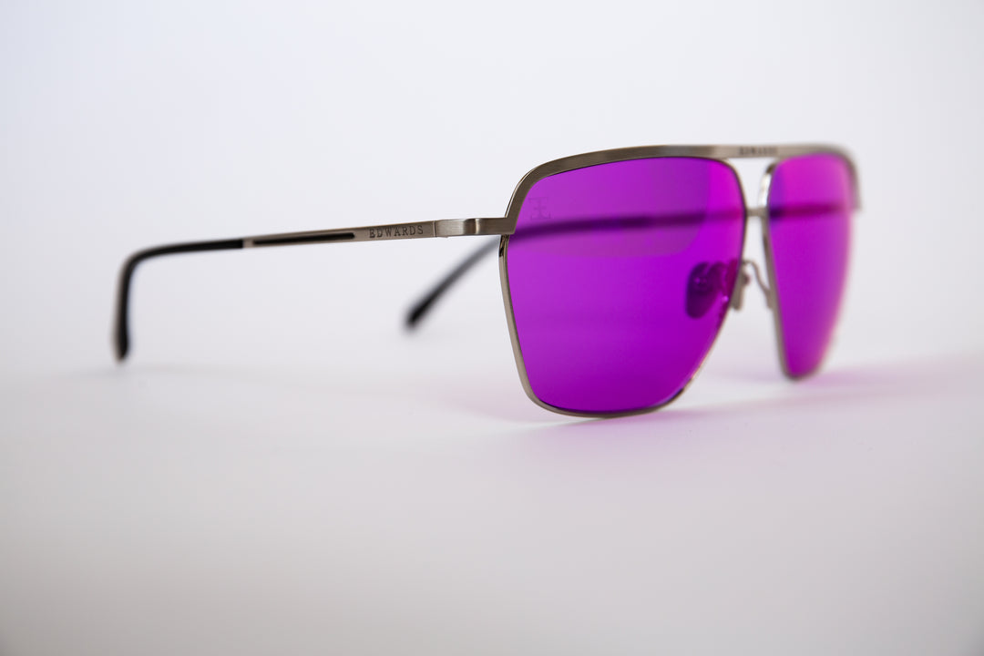 Edwards Eyewear Hiroki 2 - Antique Silver &amp; Amethyst