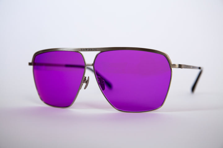 Edwards Eyewear Hiroki 2 - Antique Silver &amp; Amethyst