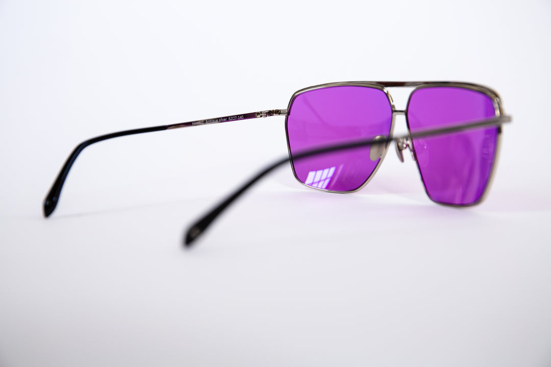 Edwards Eyewear Hiroki 2 - Antique Silver &amp; Amethyst