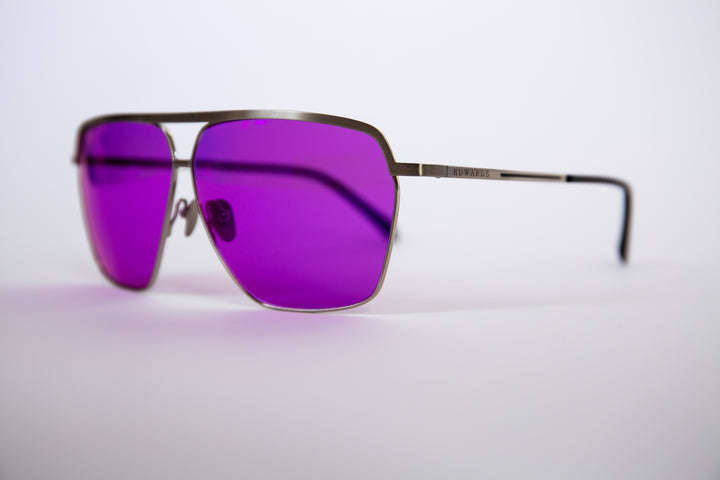 Edwards Eyewear Hiroki 2 - Antique Silver &amp; Amethyst