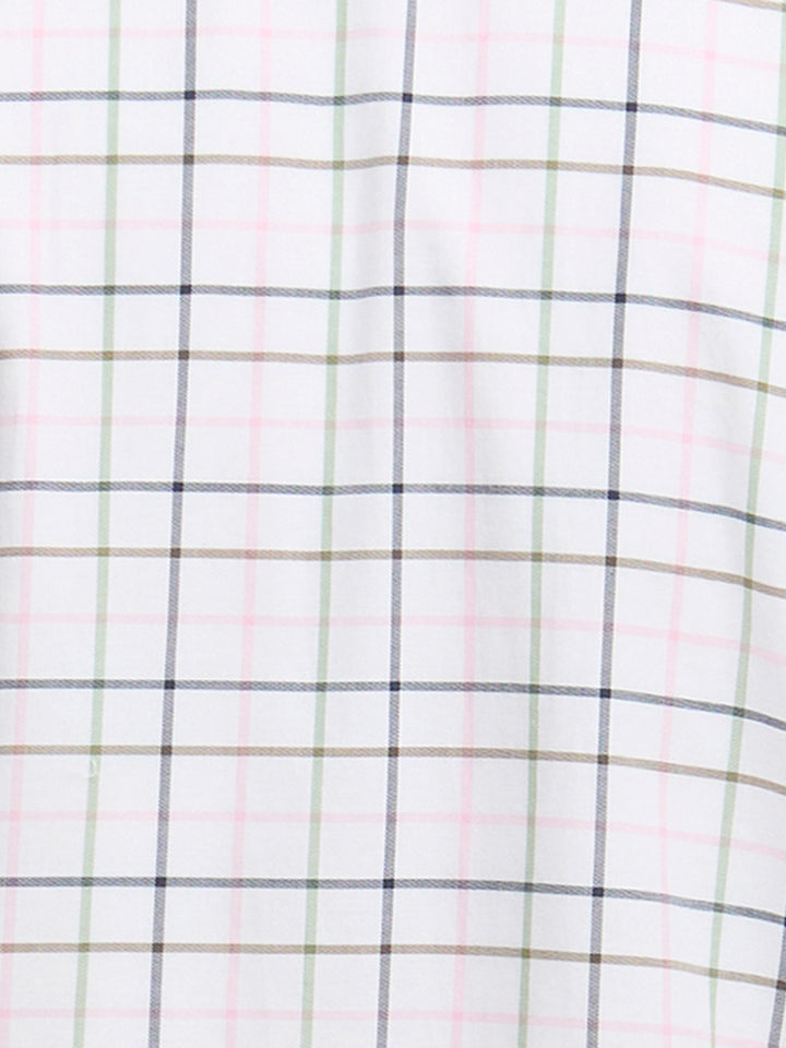 Barbour Caswell Tattersall Regular Shirt Pink
