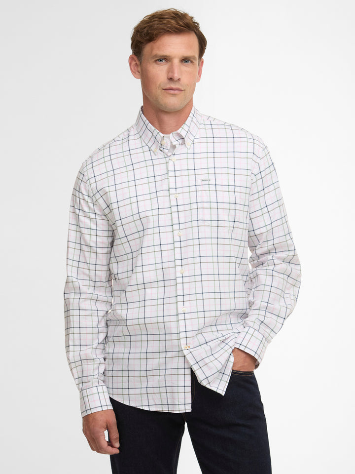 Barbour Caswell Tattersall Regular Shirt Pink