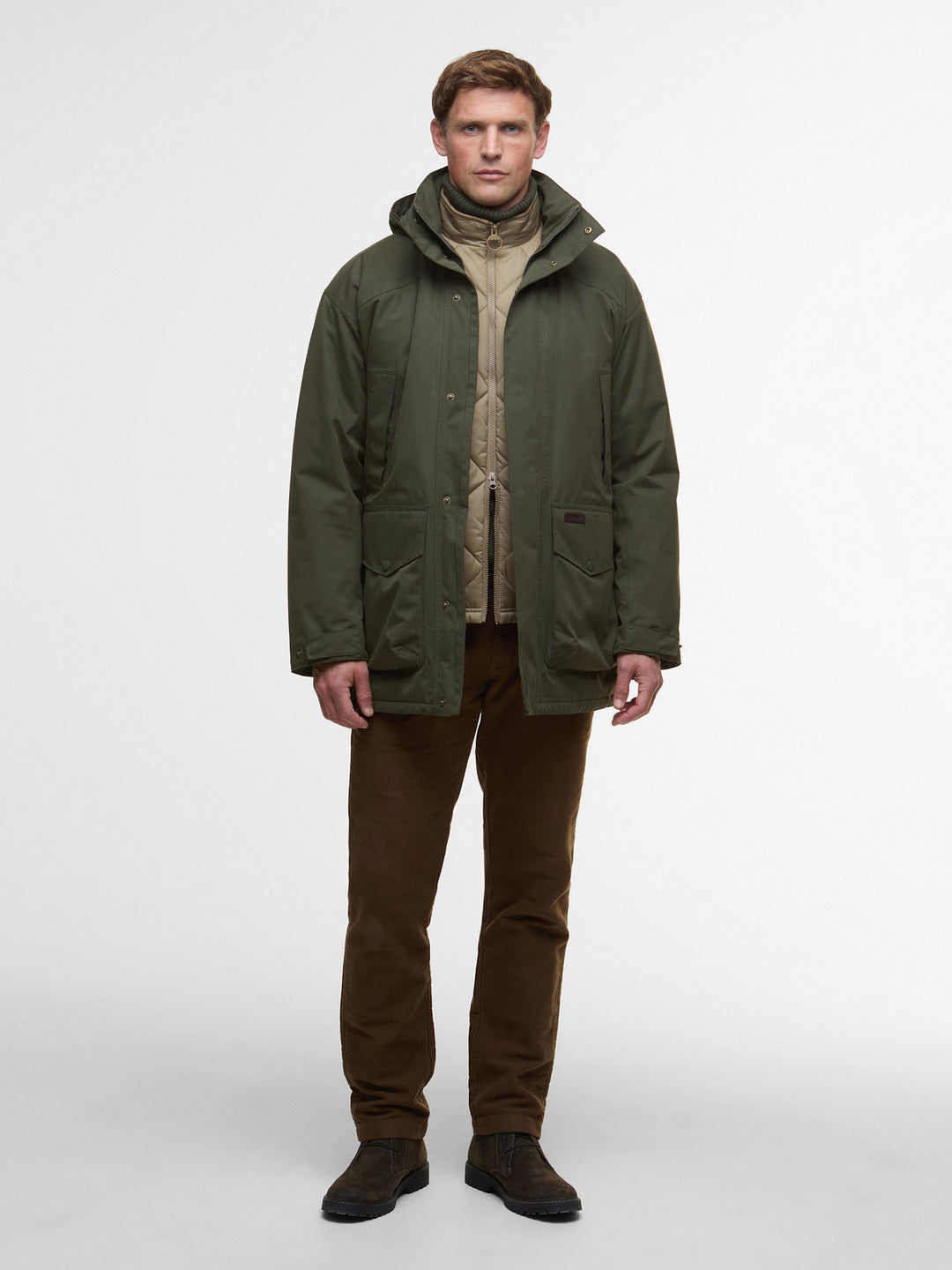 Barbour Farlam Waterproof Waxed Jacket Olive