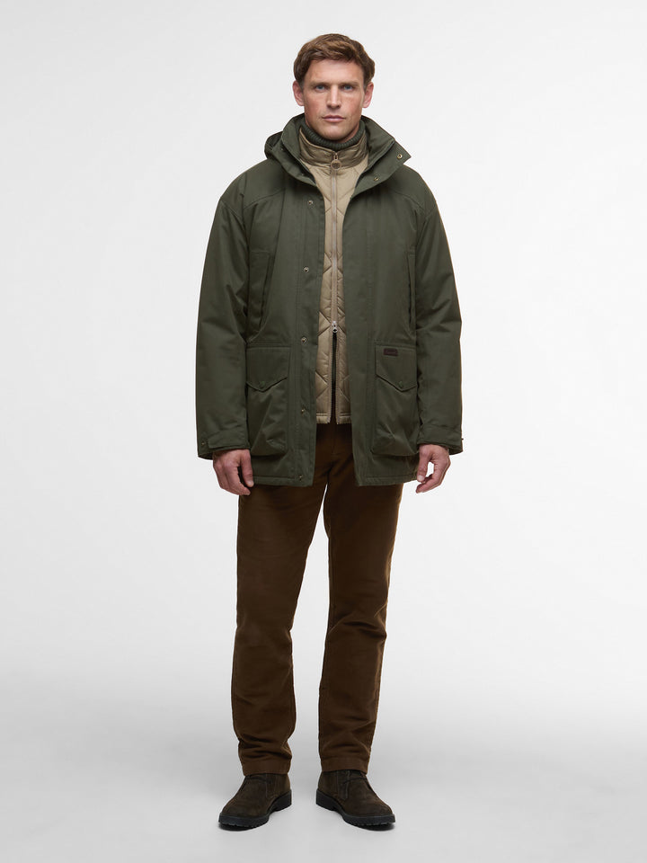 Barbour Farlam Waterproof Waxed Jacket Olive