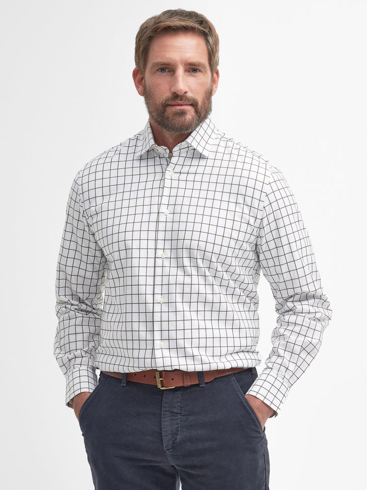 Barbour Hanstead Country Active Shirt Mid Olive