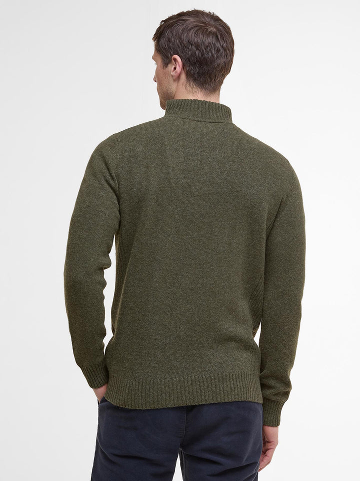 Barbour Nelson Essential Half Zip Jumper Seaweed