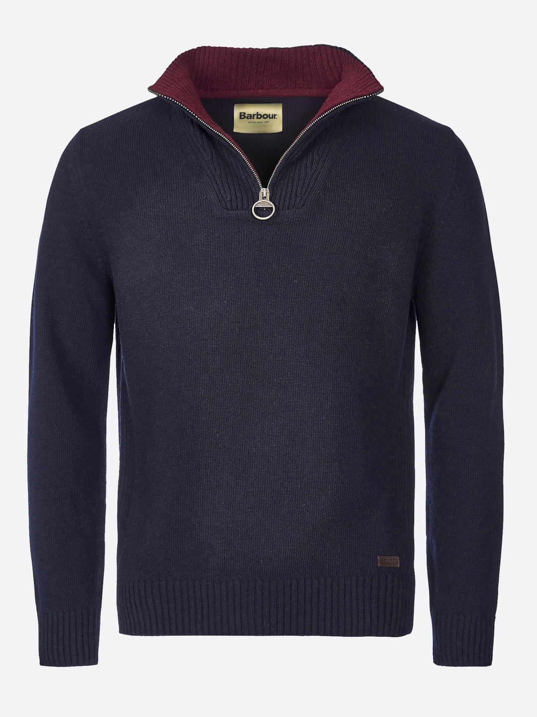 Barbour Nelson Essential Half Zip Jumper Navy