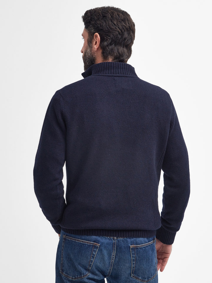 Barbour Nelson Essential Half Zip Jumper Navy