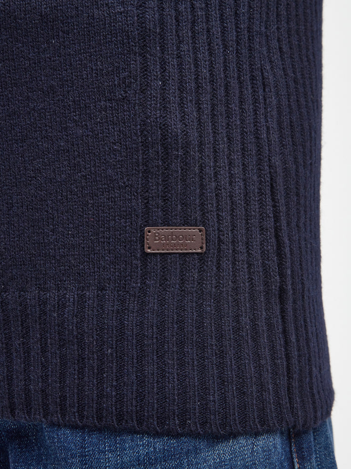 Barbour Nelson Essential Half Zip Jumper Navy