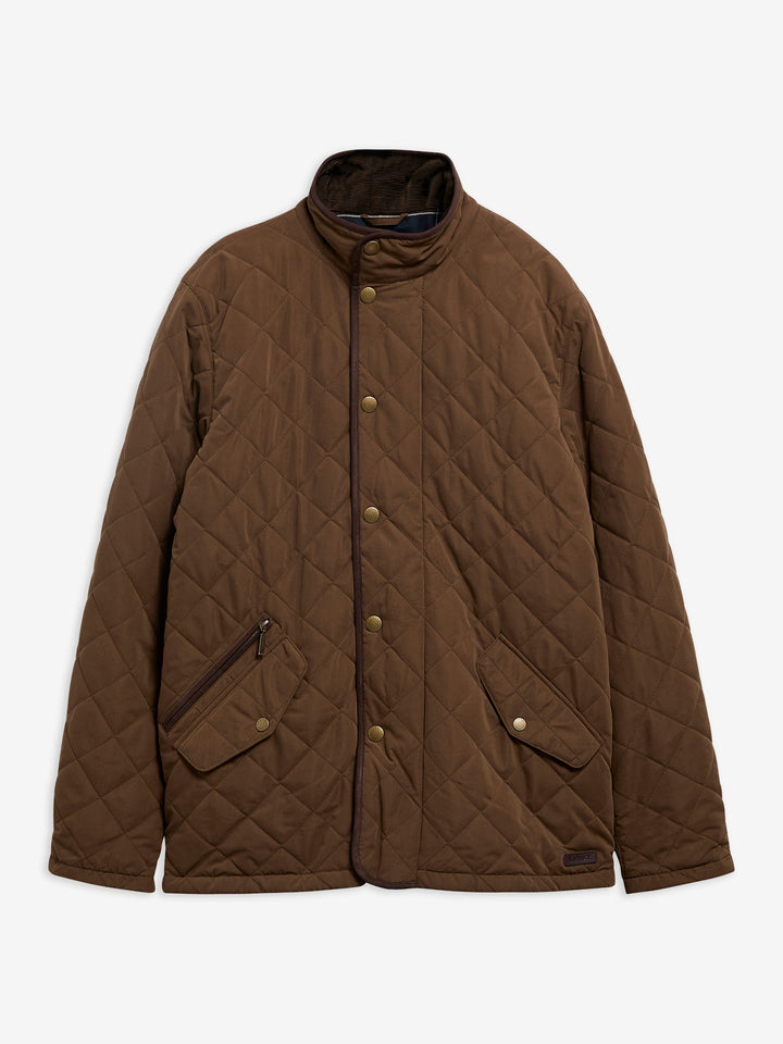Barbour Waterproof Shoveler Quilted Jacket Dark Sand
