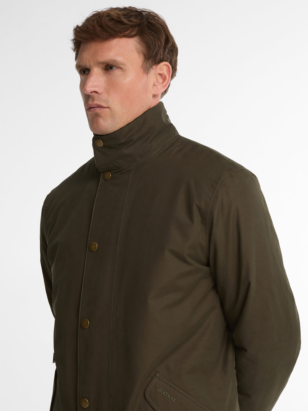 Barbour Winter Spoonbill Waterproof Jacket Dark Olive