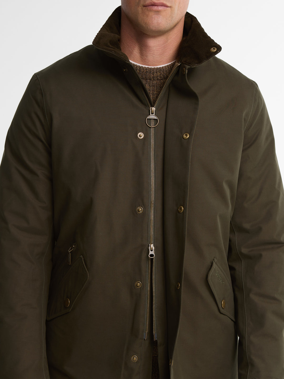 Barbour Winter Spoonbill Waterproof Jacket Dark Olive