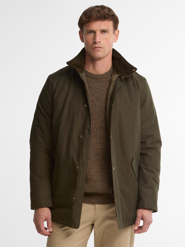 Barbour Winter Spoonbill Waterproof Jacket Dark Olive