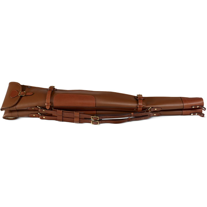 Croots Byland Leather Double Shotgun Slip With Flap And Zip