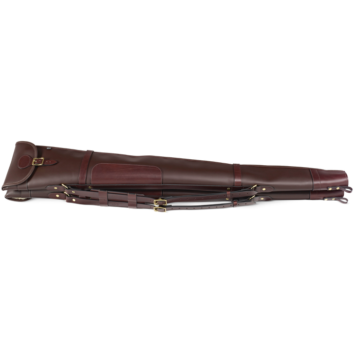Croots Byland Leather Double Shotgun Slip With Flap And Zip