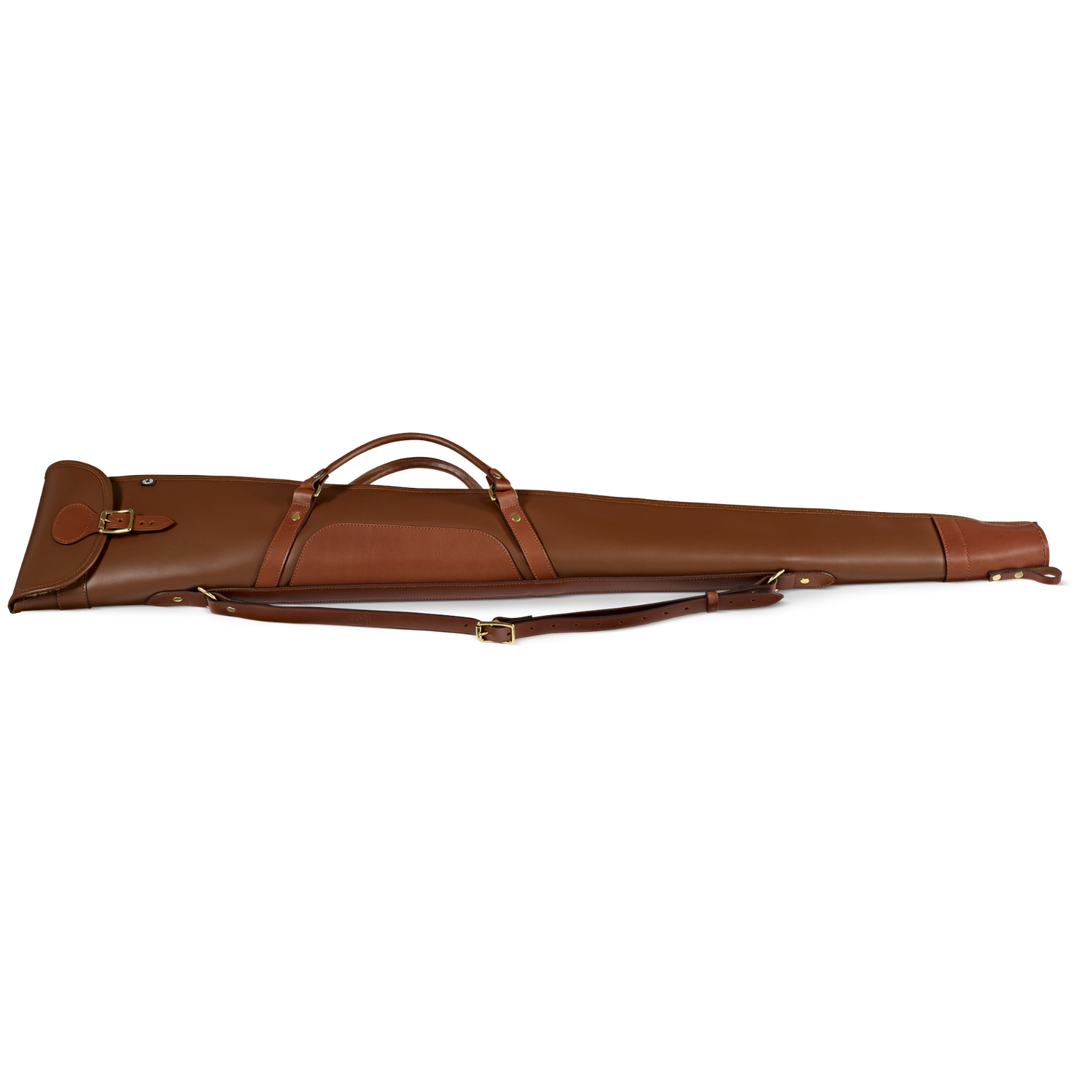 Croots Byland Leather Shotgun Slip With Flap, Zip And Carry Handles