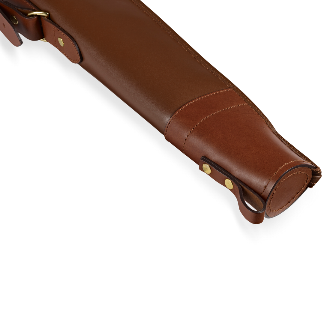 Croots Byland Leather Shotgun Slip With Flap, Zip And Carry Handles