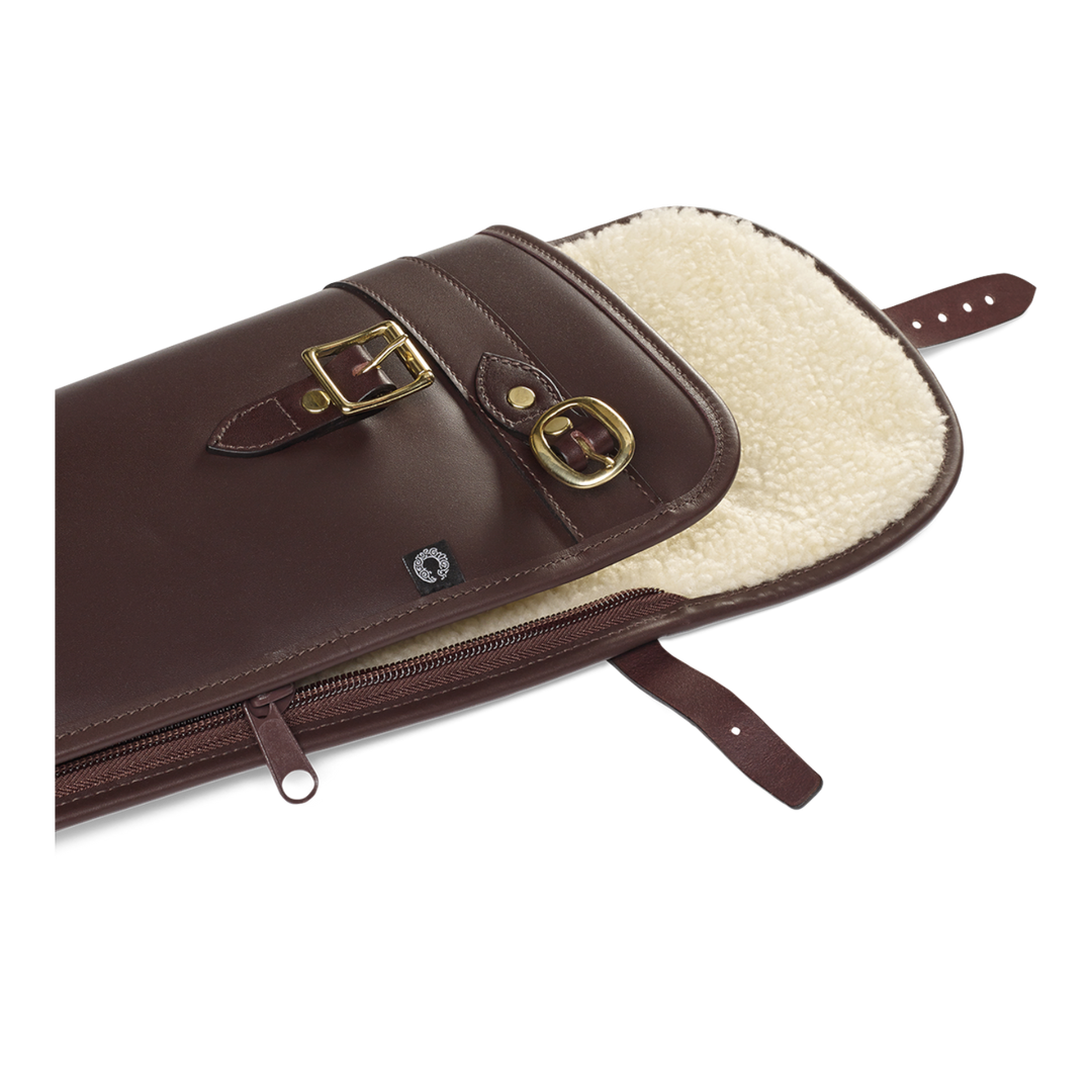 Croots Byland Leather Shotgun Slip With Flap, Zip And Carry Handles