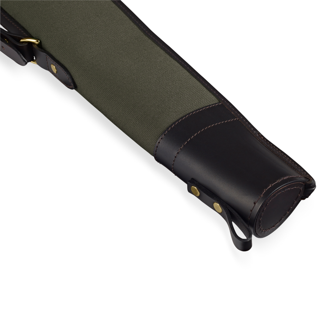 Croots Rosedale Canvas Shotgun Slip With Flap, Zip And Carry Handles