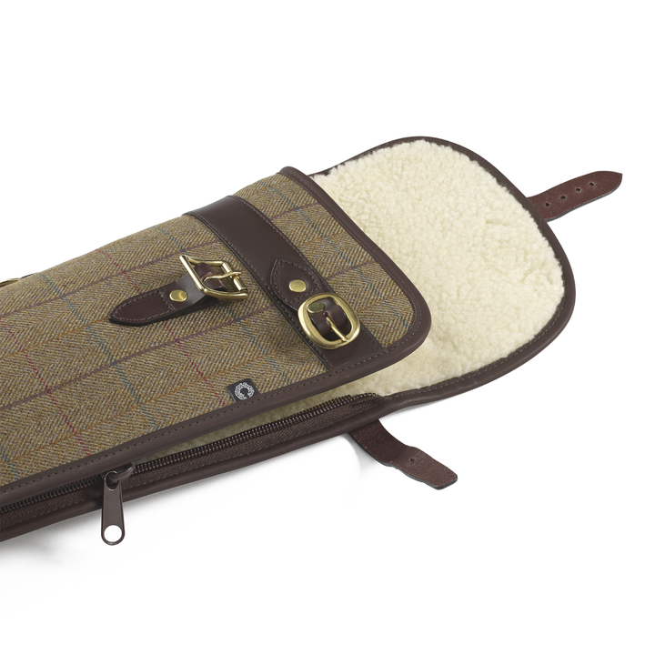 Croots Helmsley Tweed Shotgun Slip With Flap And Zip