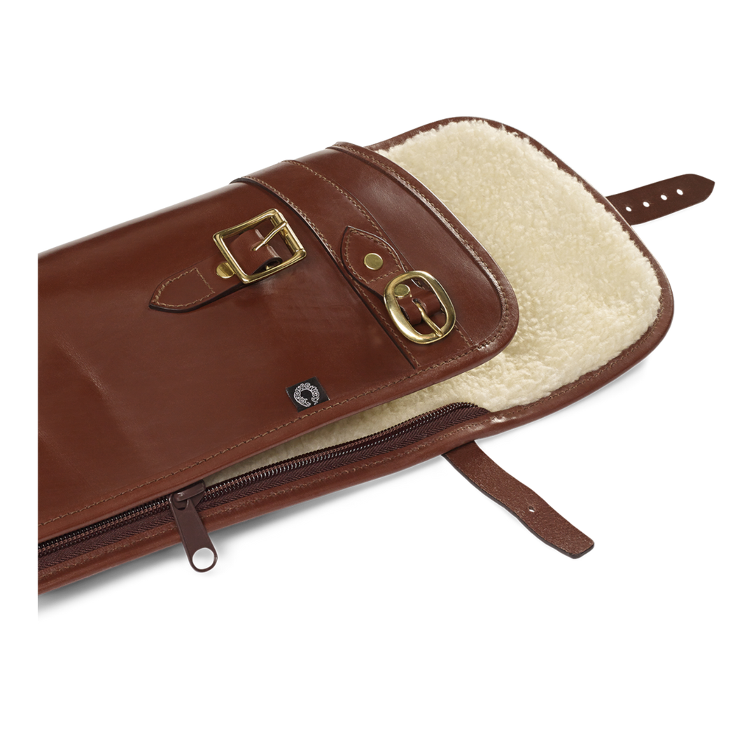 Croots Malton Bridle Leather Shotgun Slip With Flap And Zip
