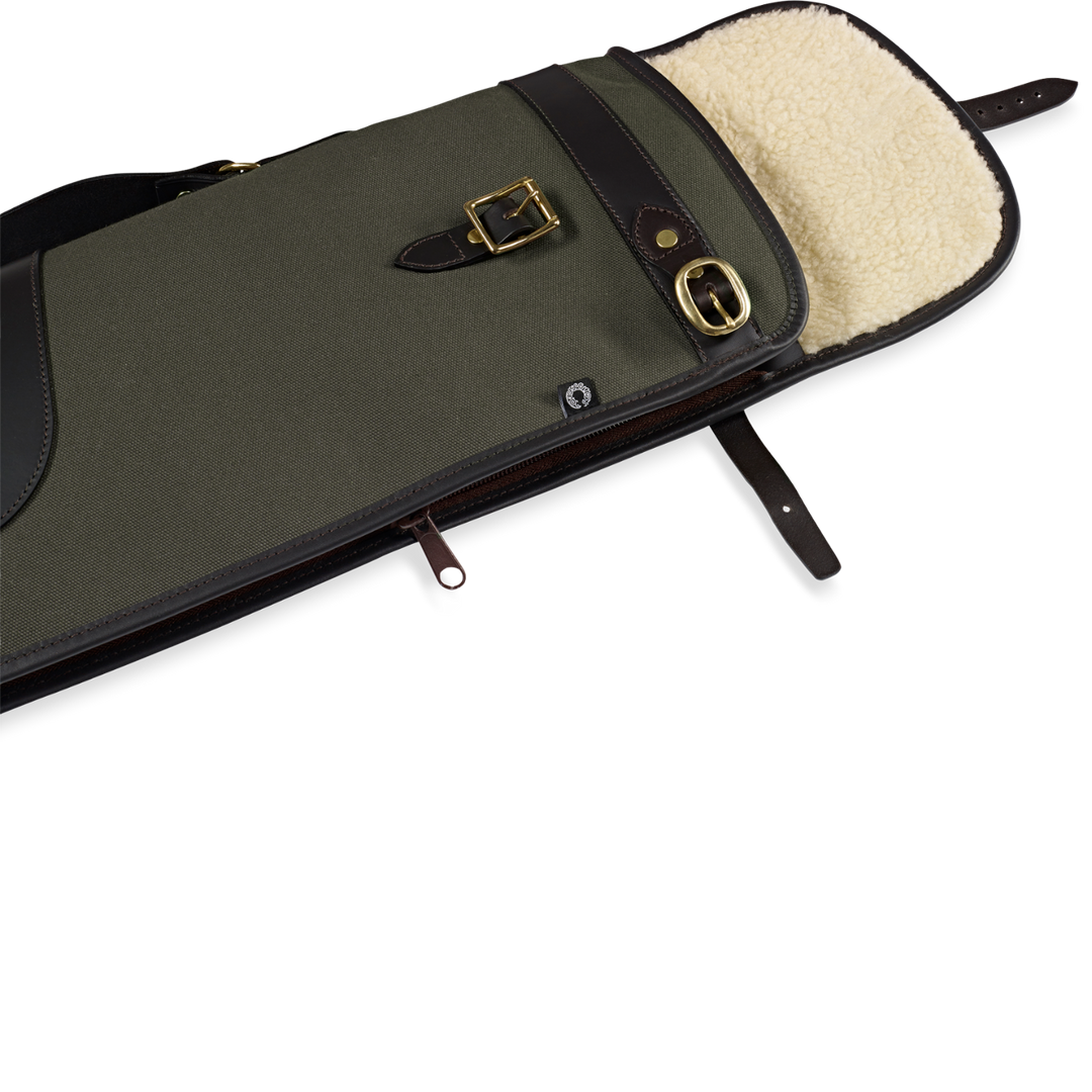 Croots Rosedale Canvas Bipod Rifle Slip With Flap And Zip