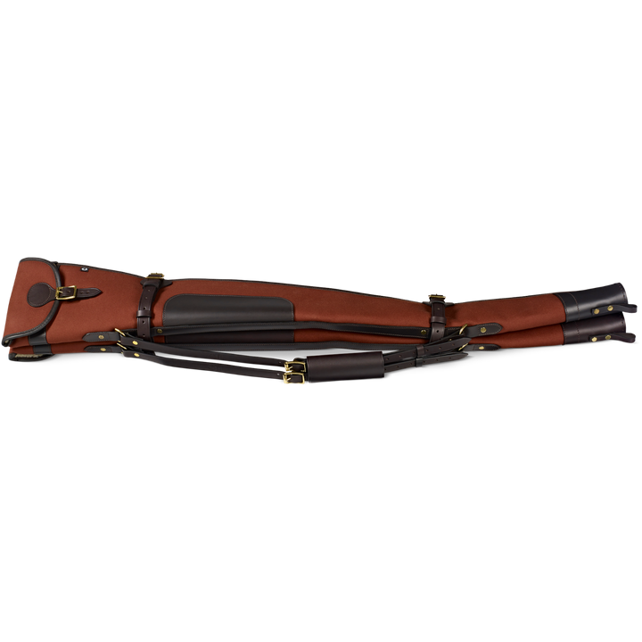 Croots Rosedale Canvas Double Shotgun Slip With Flap And Zip