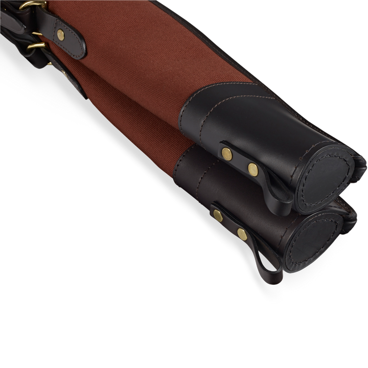 Croots Rosedale Canvas Double Shotgun Slip With Flap And Zip