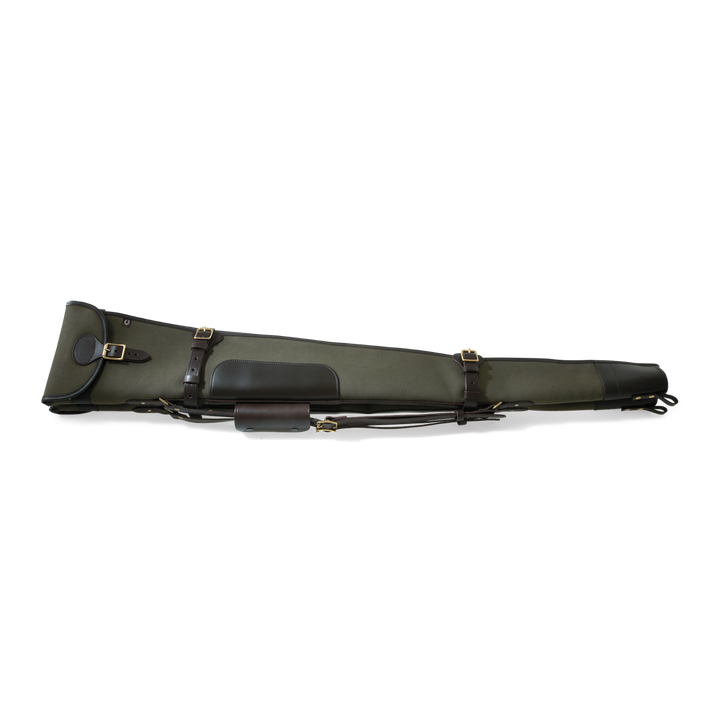 Croots Rosedale Canvas Double Shotgun Slip With Flap And Zip