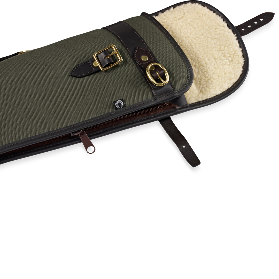 Croots Rosedale Canvas Shotgun Slip With Flap and Zip