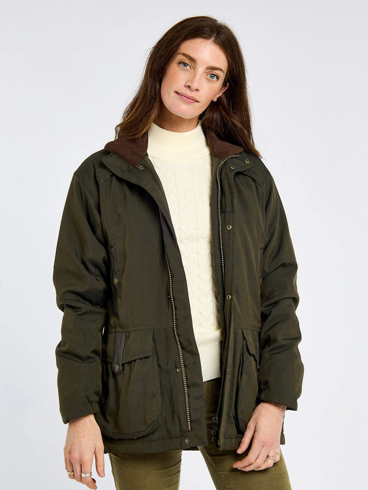 Dubarry Womens Sherwood Waterproof Utility Jacket Olive