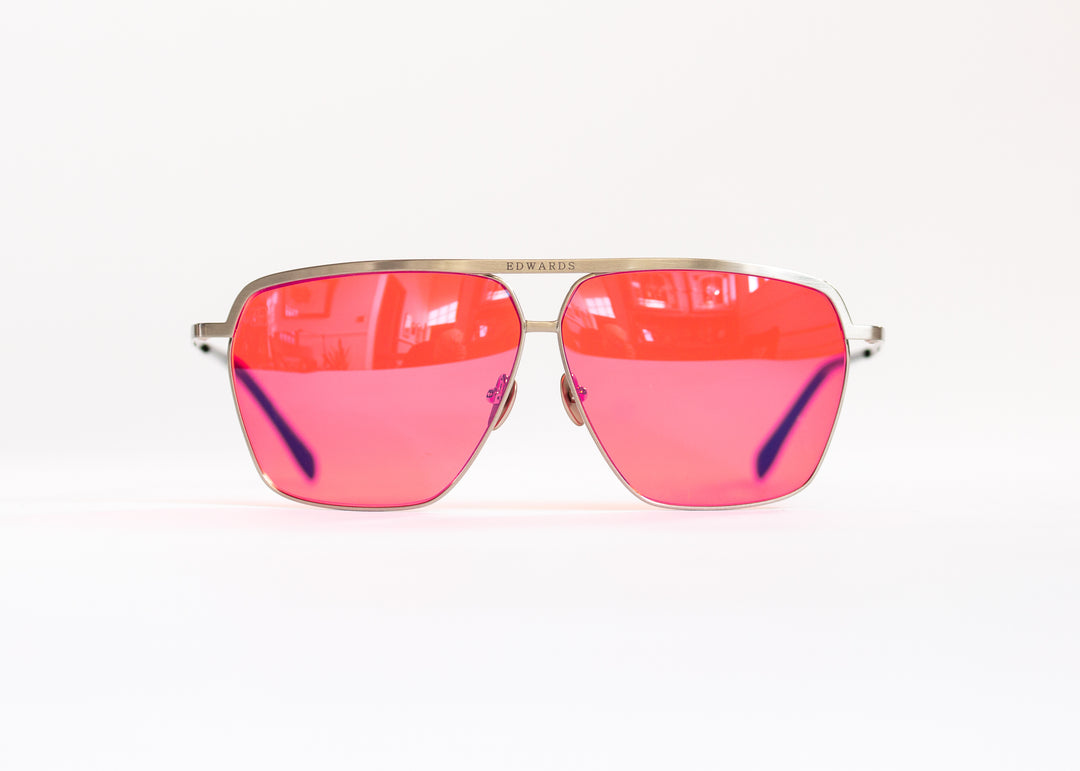 Edwards Eyewear Hiroki 2 - Antique Silver &amp; Fuchsia