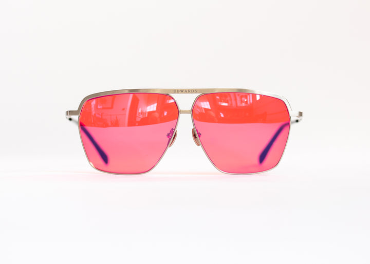 Edwards Eyewear Hiroki 2 - Antique Silver &amp; Fuchsia