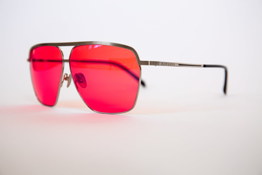 Edwards Eyewear Hiroki 2 - Antique Silver &amp; Fuchsia